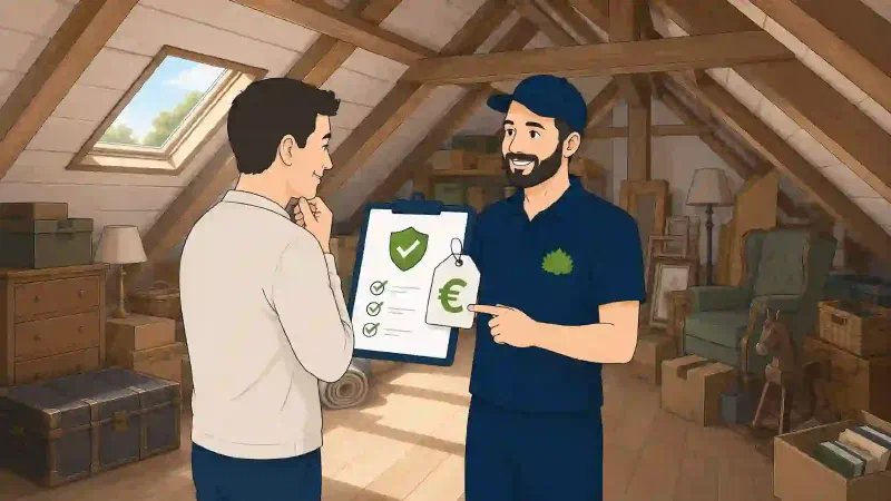 Dachboden entrümpeln zum Festpreis